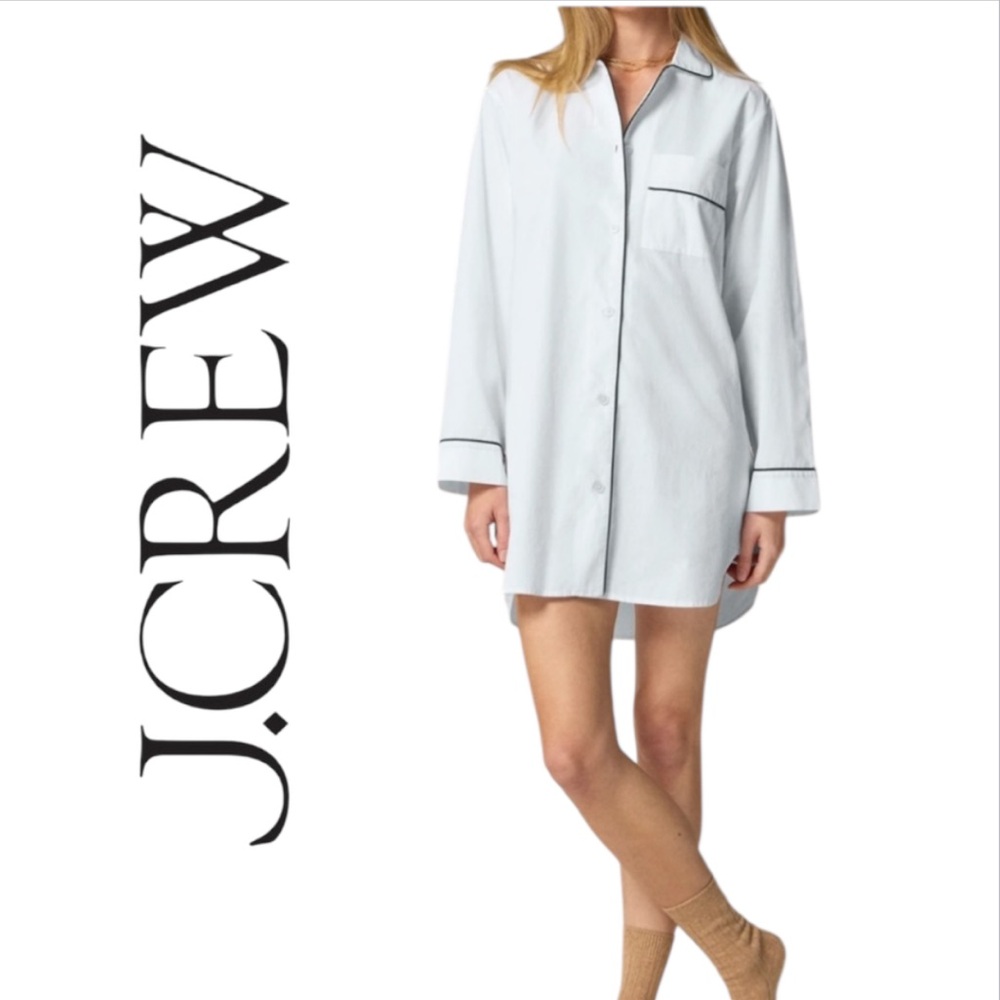 J. Crew Light Blue Pajama Shirt